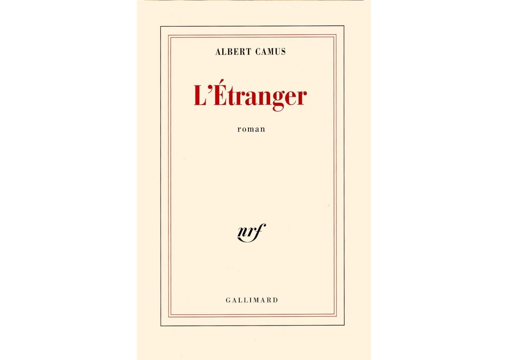 L'étranger - Albert CAMUS