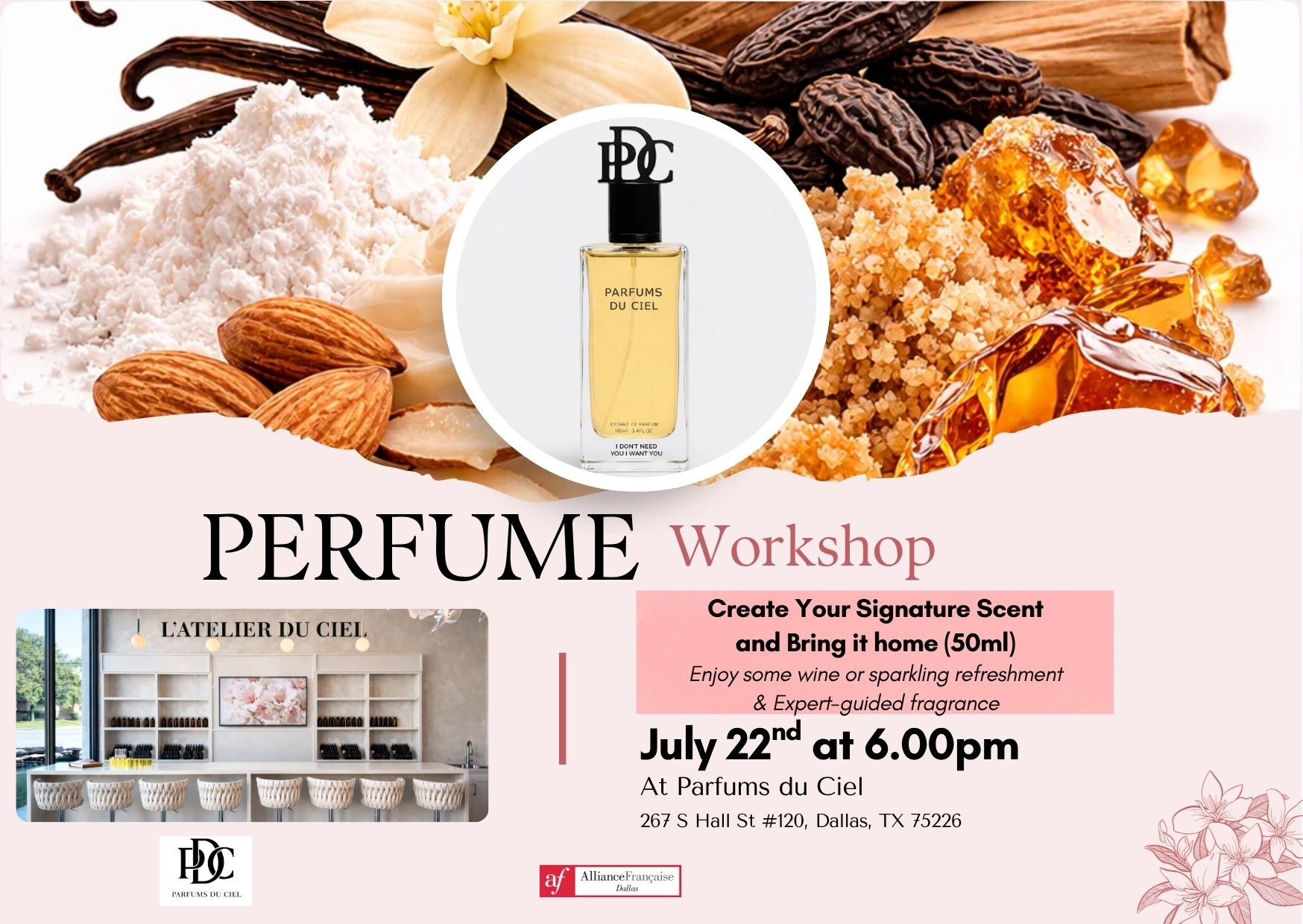 Perfume workshop with Parfums du Ciel