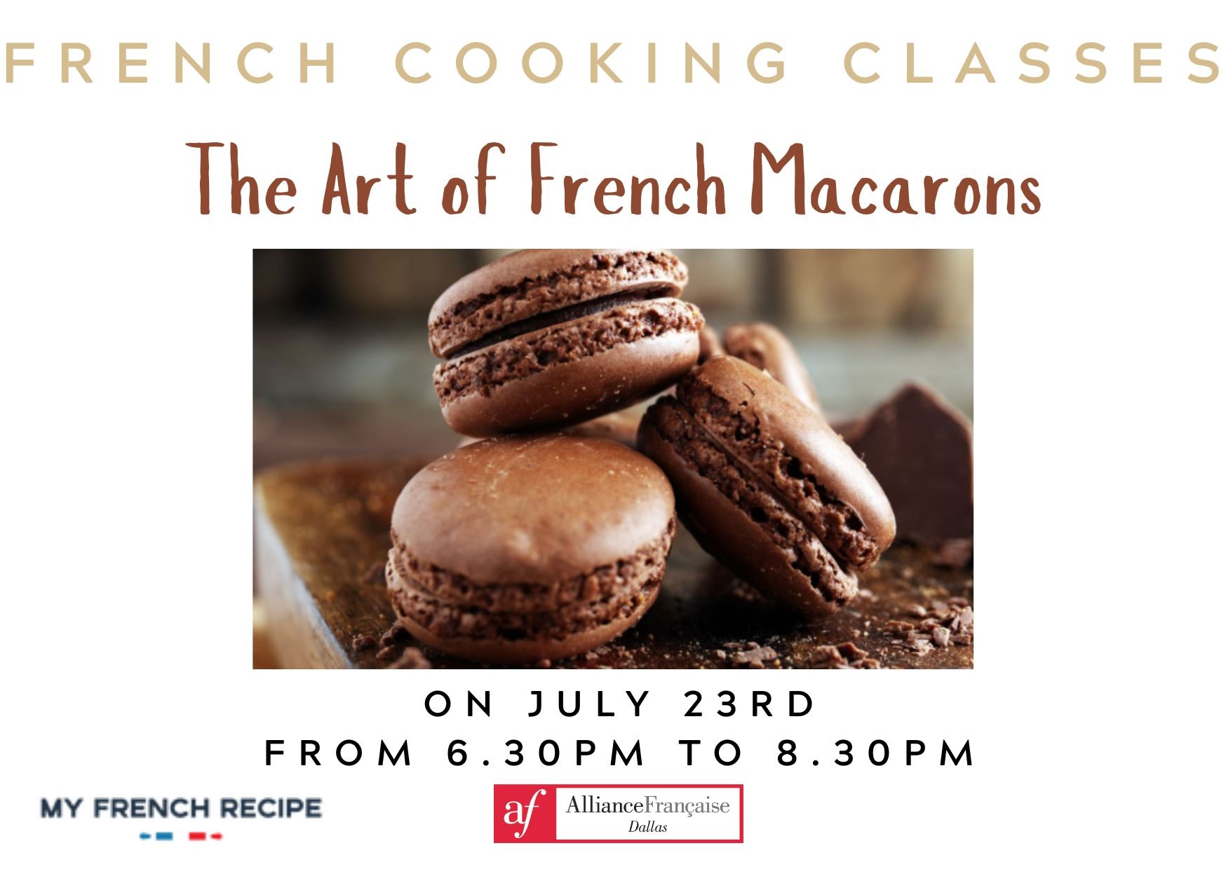 French Cooking Class: the Art of French Macarons with My French Recipe