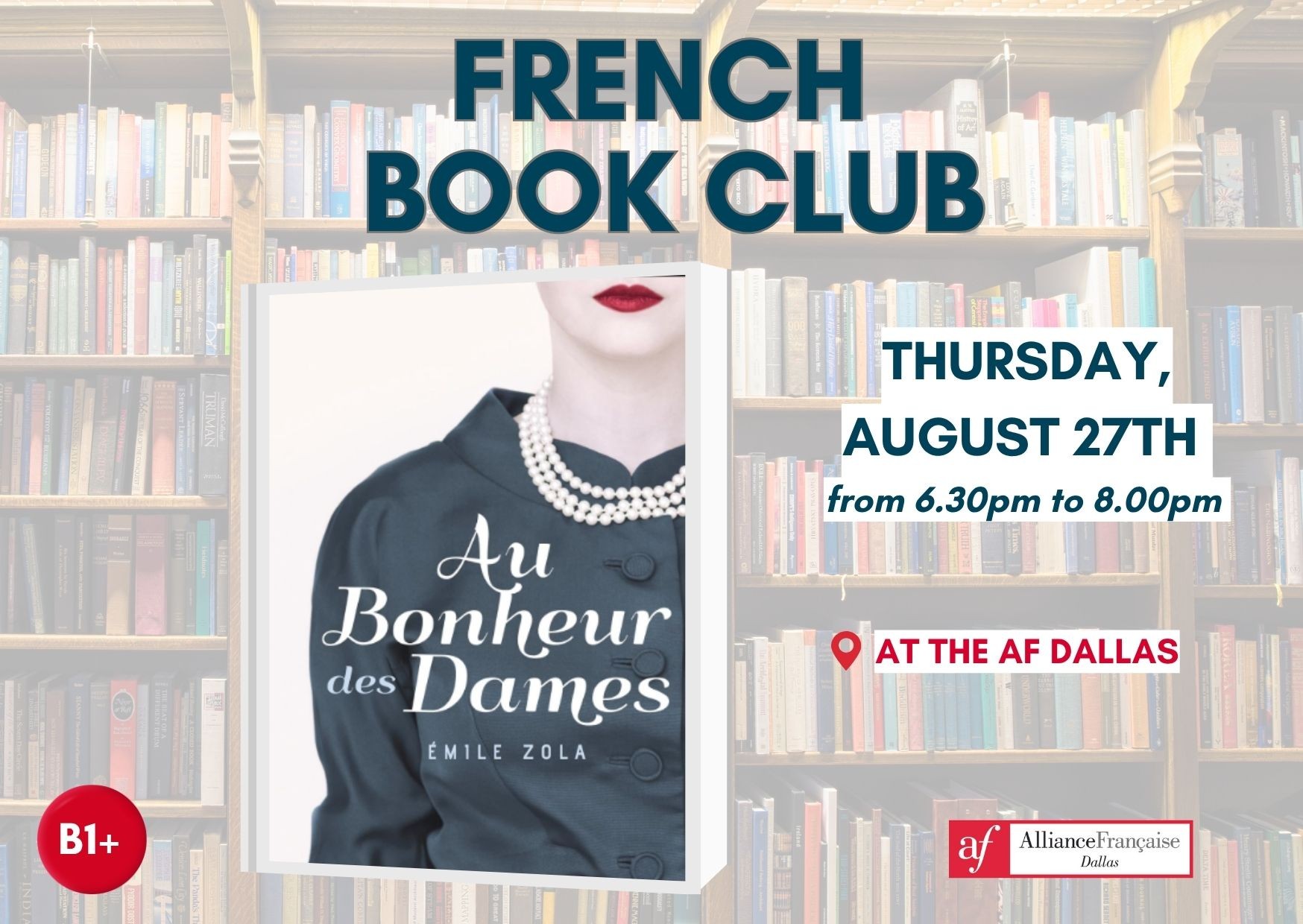 French Book club - Au bonheur des dames