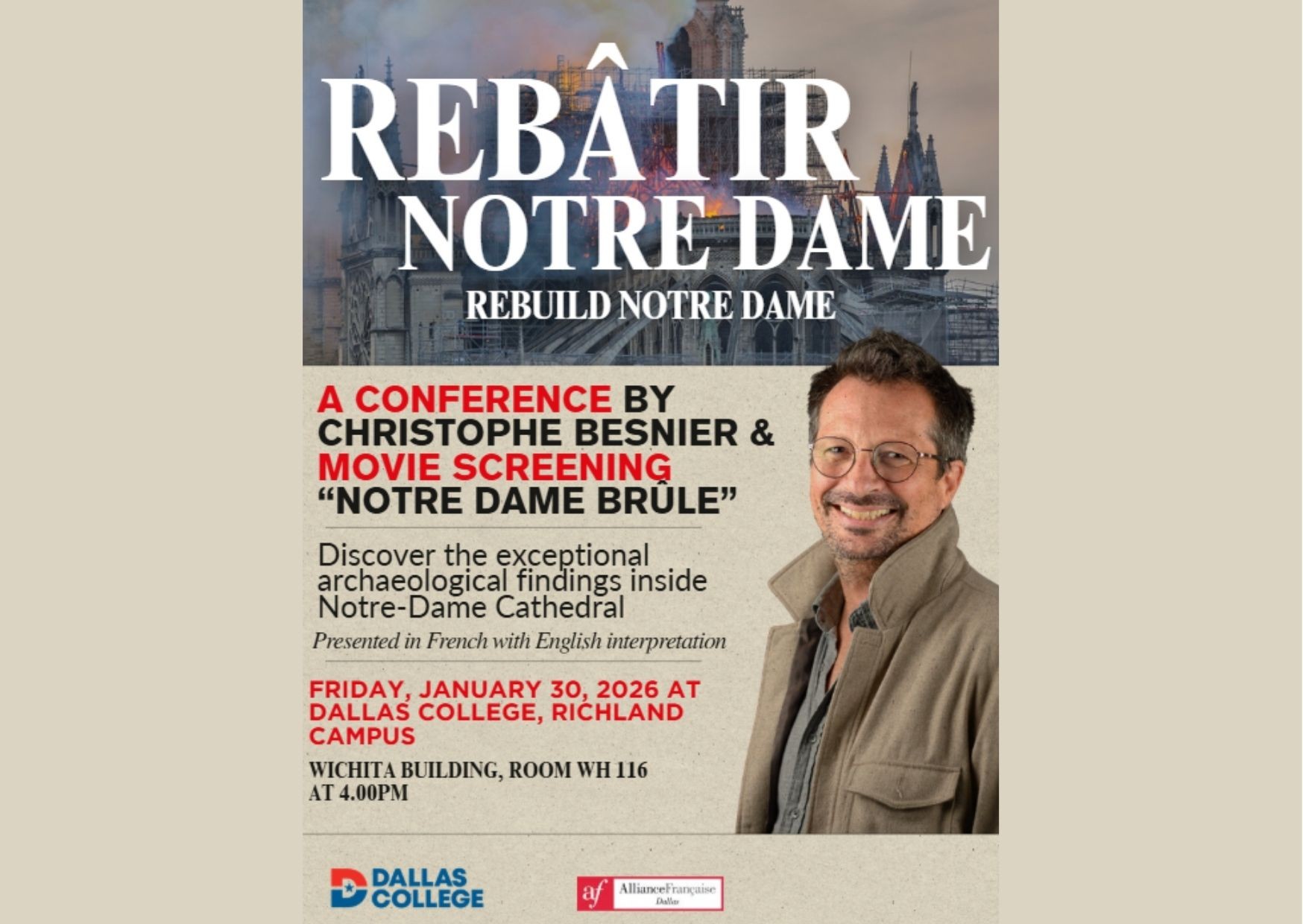 Culture & Conversation: Rebâtir Notre-Dame with Christophe Besnier