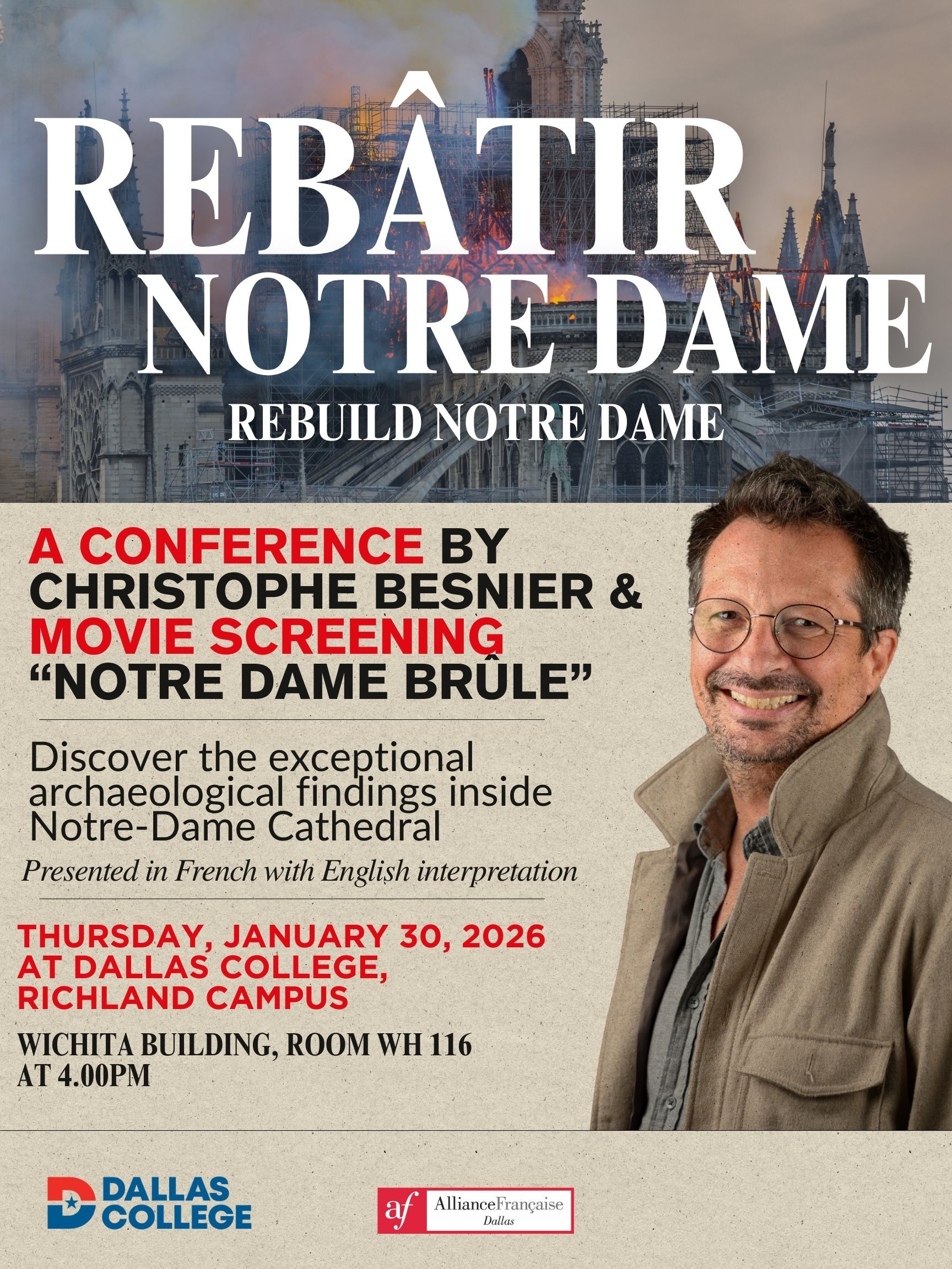 Culture & Conversation: Rebâtir Notre-Dame with Christophe Besnier