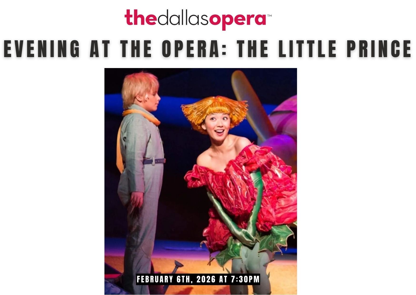An evening at the opera: The little prince