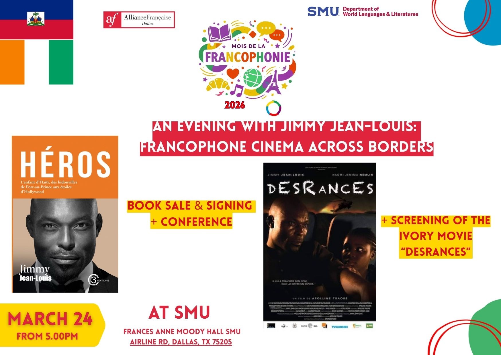 An Evening with Jimmy Jean-Louis: Francophone cinema across borders