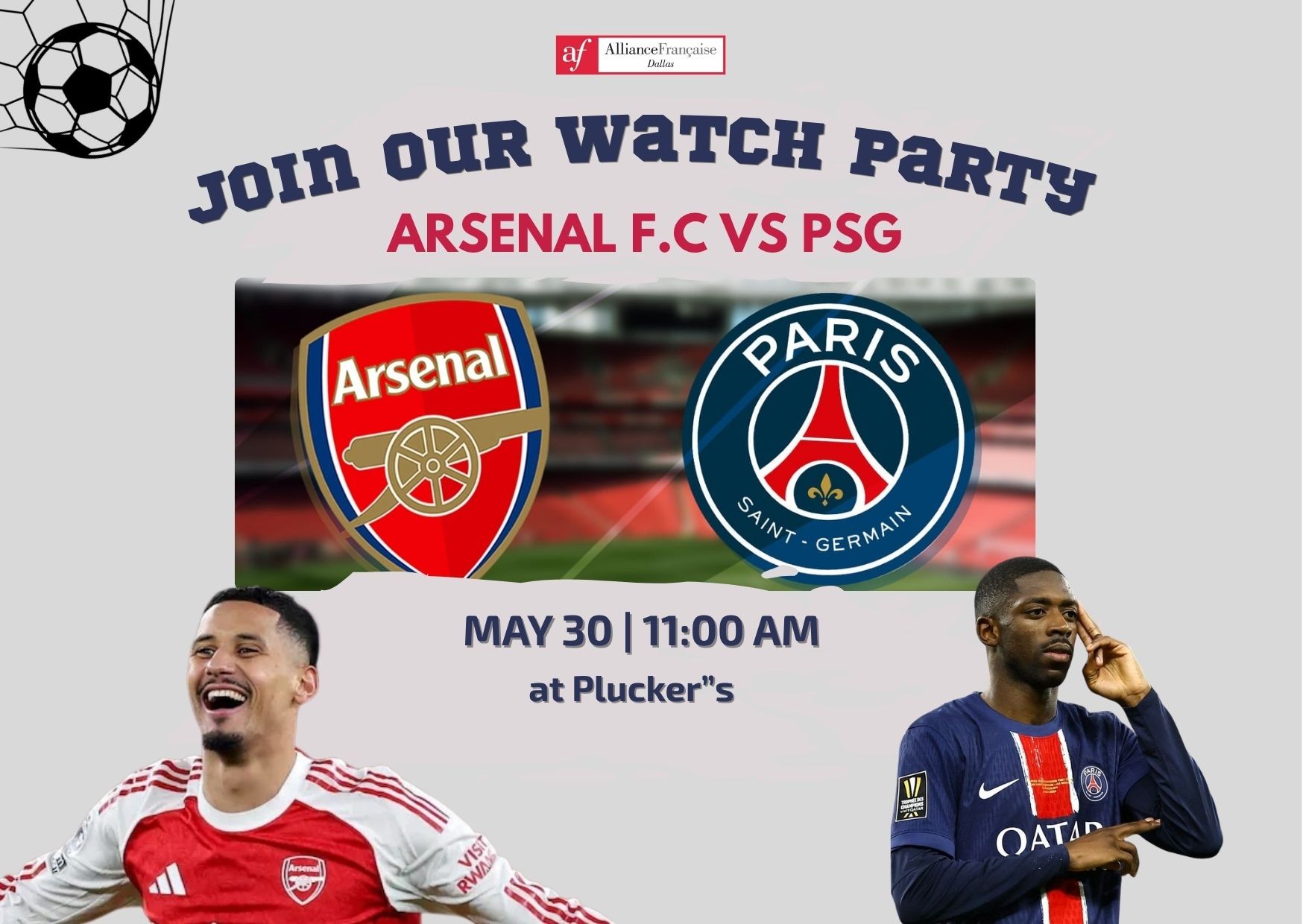 Soccer Watch Party: Arsenal FC vs PSG